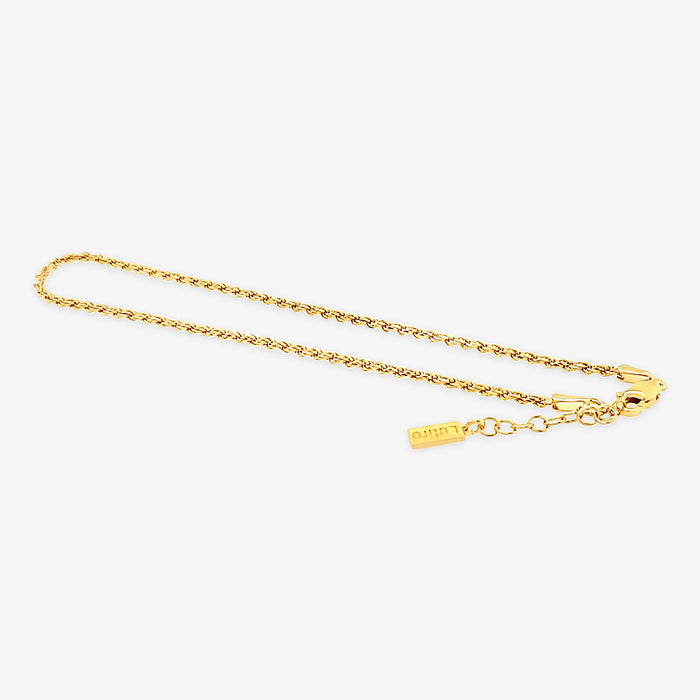 Bracelet de cheville avec chaîne en corde