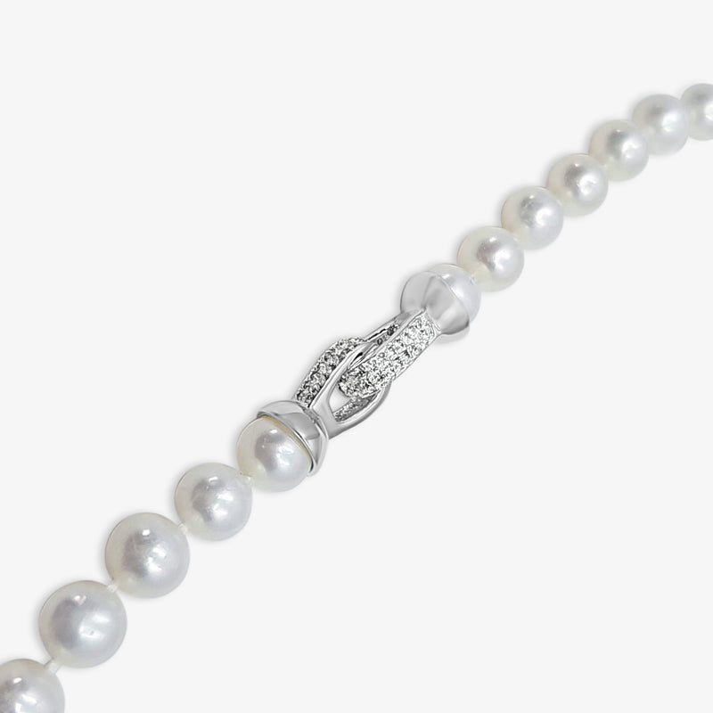 Freshwater Pearls Necklace with Silver Clasp