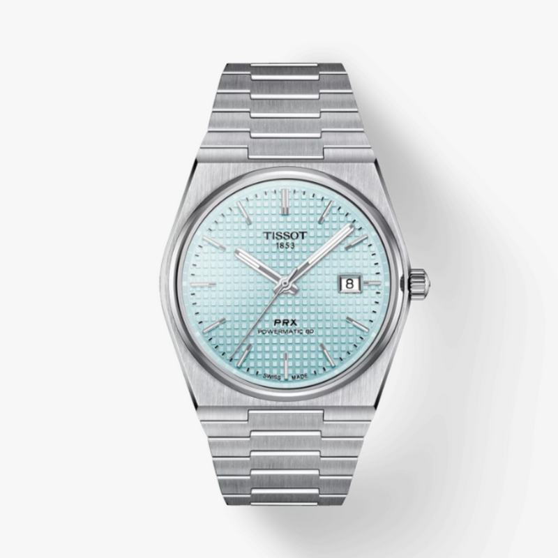 Tissot PRX Powermatic 80 40mm-Automatique-Bleu Glacier