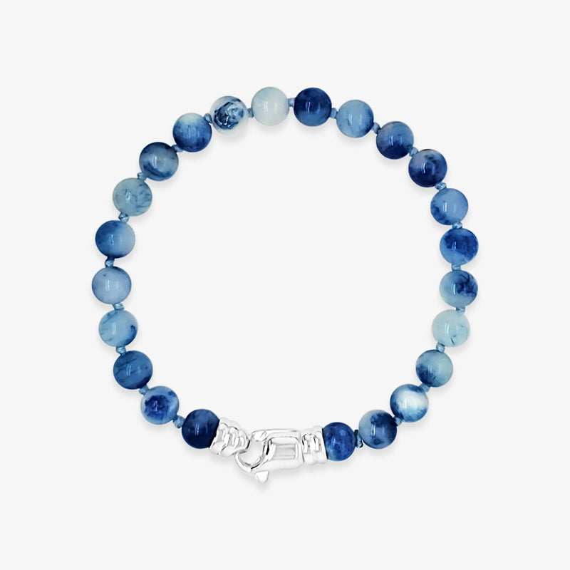 Bracelet de jade bleu royal