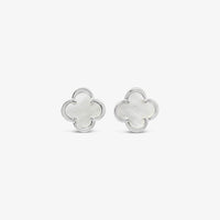 Boucles d'oreilles trèfle 12mm-Nacre de perle