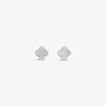 Clover Stud Earring 8mm - Mother of Pearl