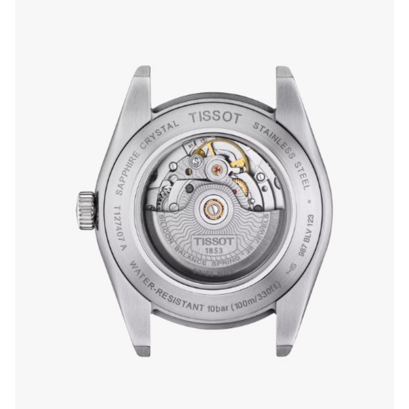 Tissot Gentleman Powermatic 80 Silicium-40mm-Automatique-
Bleu glacier