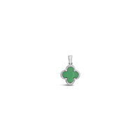 Clover Pendant-Green Onyx Solid Gold 10k