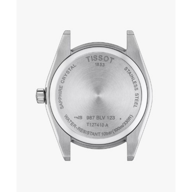 Tissot Gentleman-40mm-Quartz-Argent-Cuir Brun