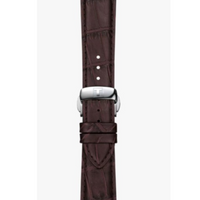 Tissot Gentleman-40mm-Quartz-Argent-Cuir Brun