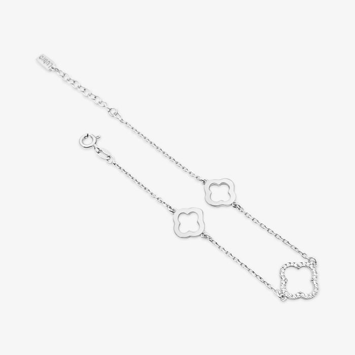 Clover Bracelet  with CZ