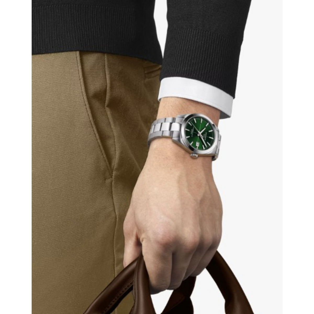 Tissot Gentleman Powermatic 80 Silicium-40mm-Automatique-Vert
