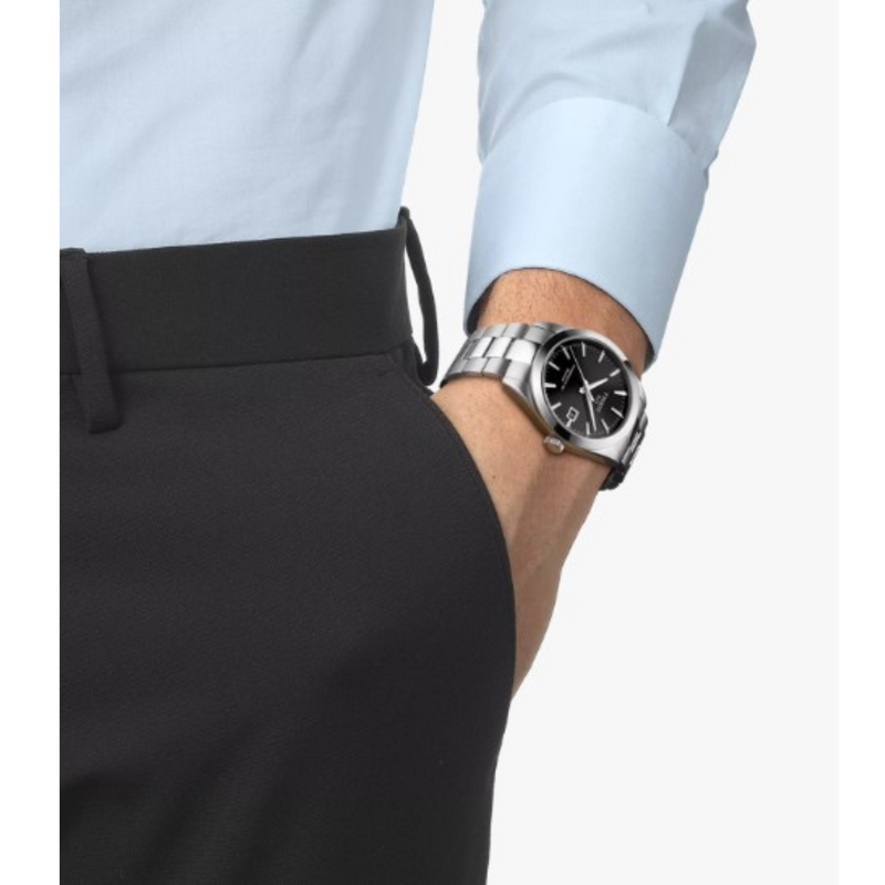 Tissot Gentleman Powermatic 80 Silicium-40mm-Automatique-Noir