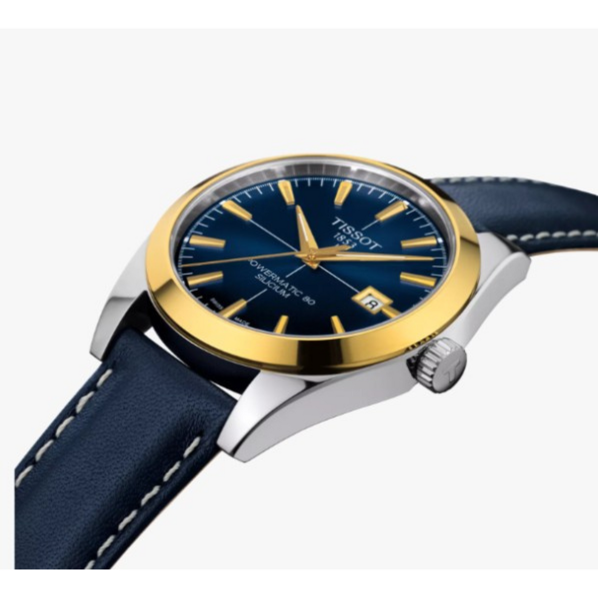 Tissot Gentleman Powermatic 80 Silicium Solid 18K Gold Bezel