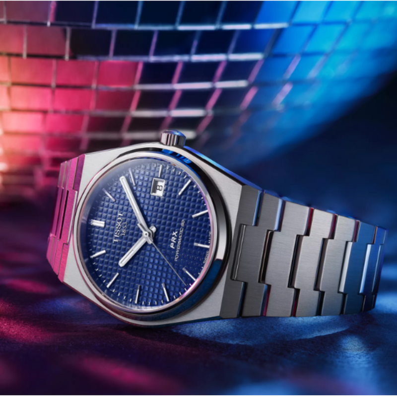 Tissot PRX Powermatic 80 40mm-Automatique-Bleu