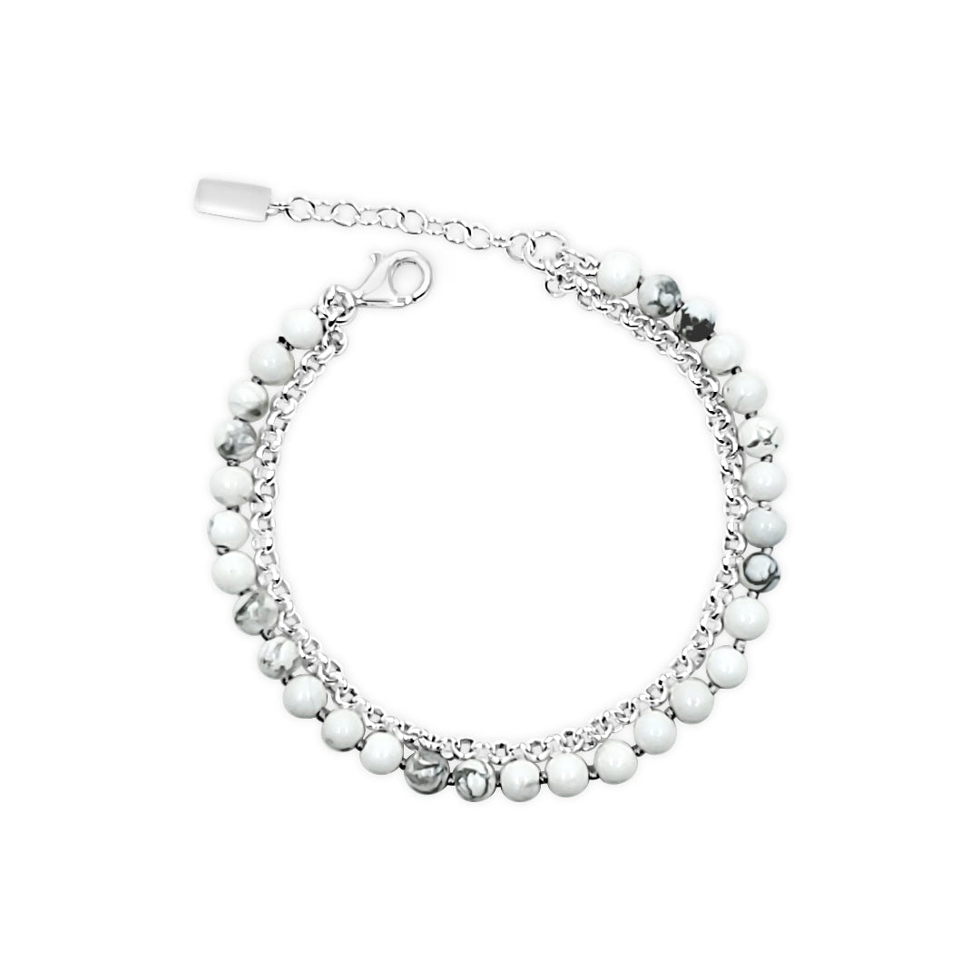 Chain with Howlite Bracelet