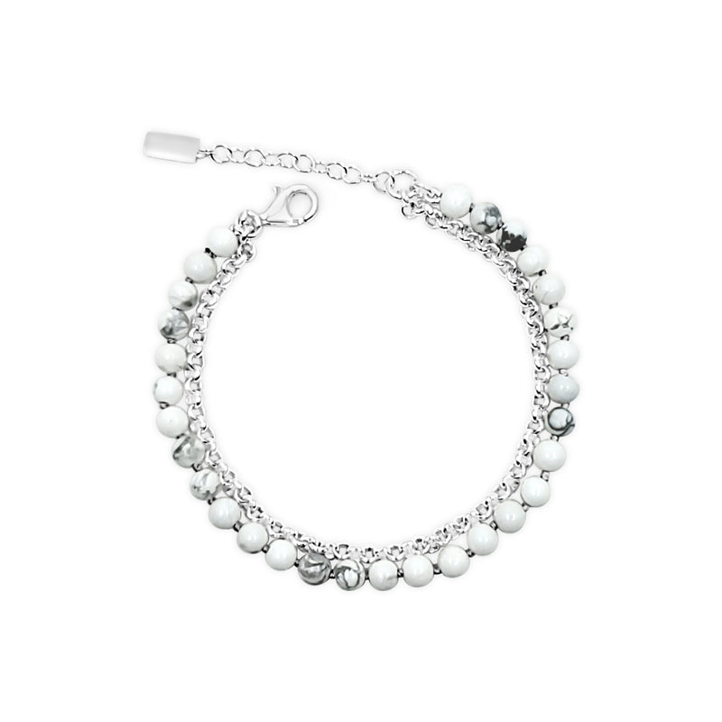 Chain with Howlite Bracelet