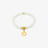 Mother of Pearl Clover Bracelet-Gold