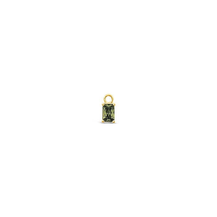 Single Earring Stone Charm-Peridot