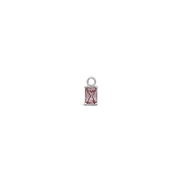 Single Earring Stone Charm-Pink
