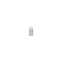 Single Earring Stone Charm-White
