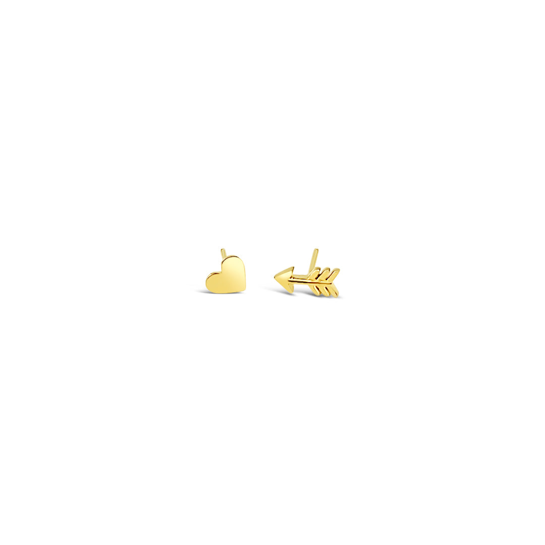 Arrow & Heart Studs
