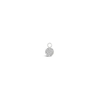 Single Earring Round CZ Charm
