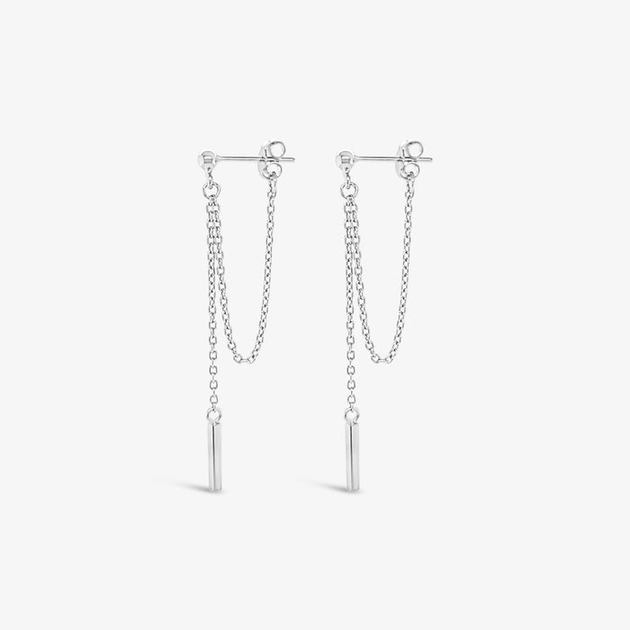 Bar Chain Dangle Earrings