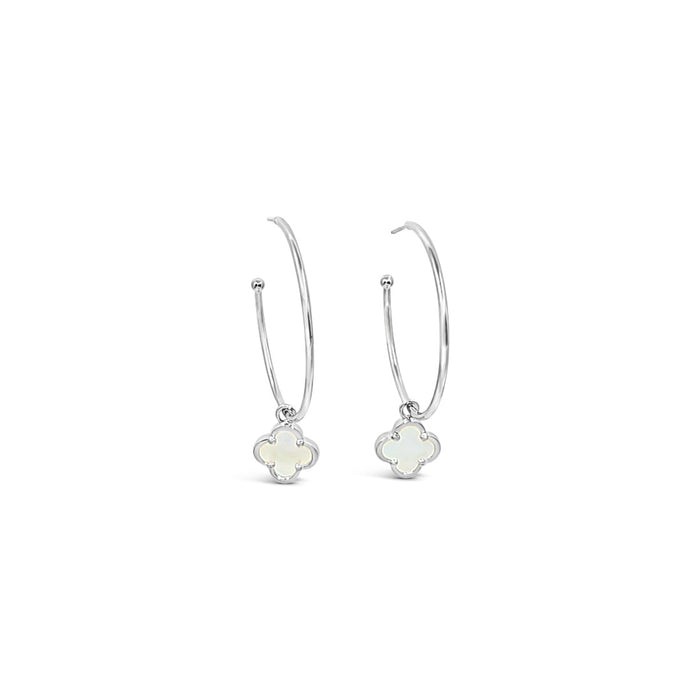 Clover Hoop Set 35mm - Mother of Pearl