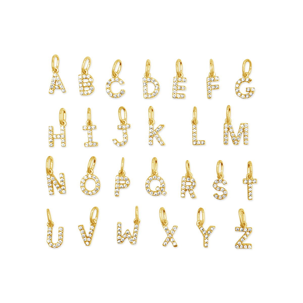 Letter Necklace CZ
