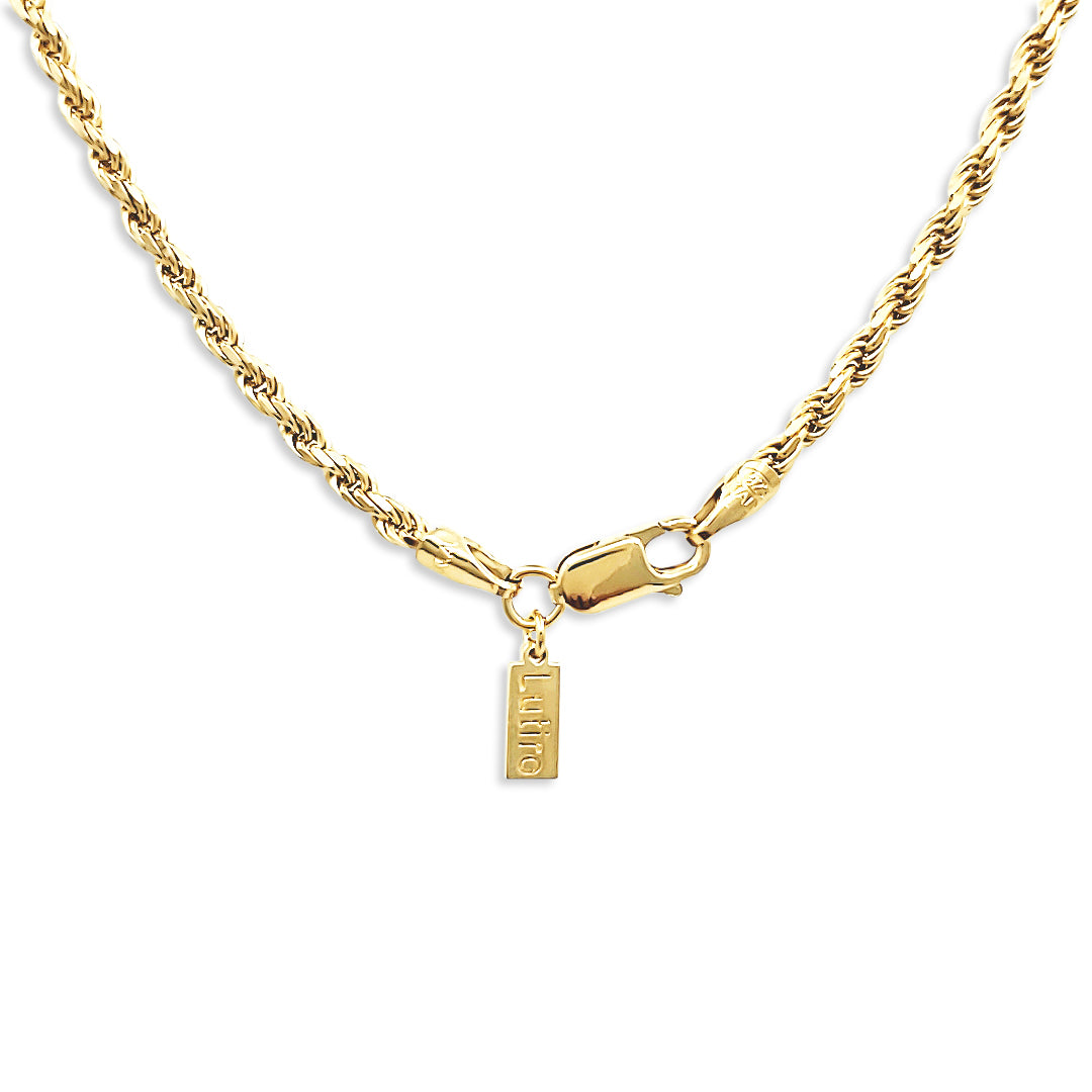 Collier à chaîne en corde