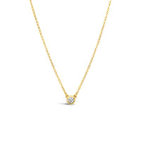 Bezel CZ Pendant