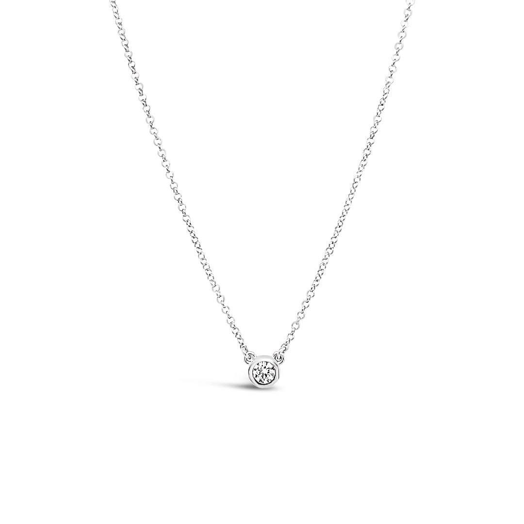 Bezel CZ Pendant