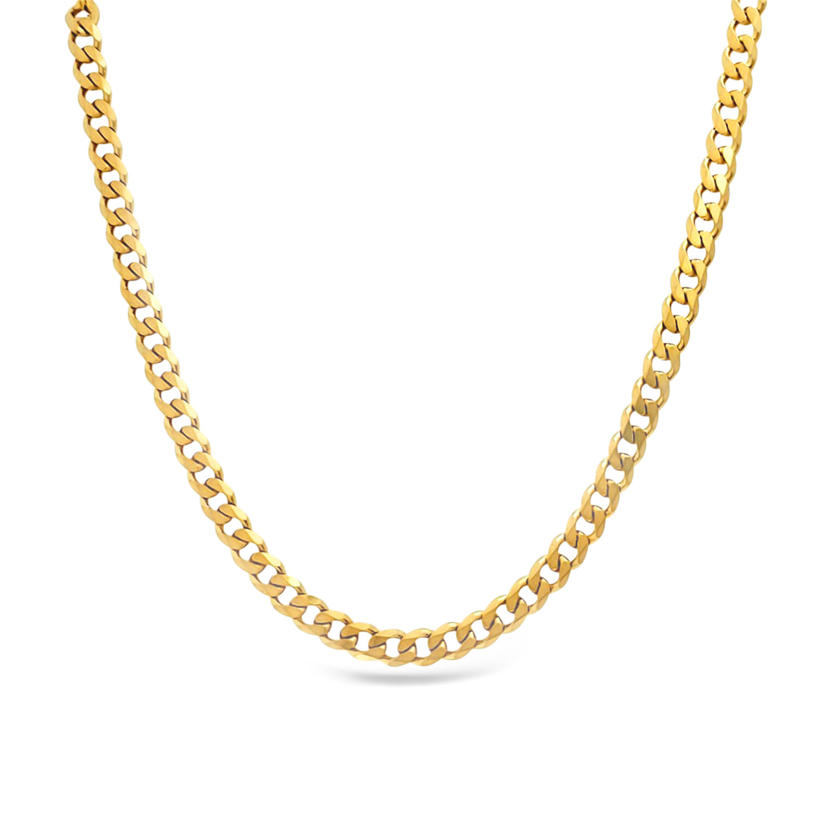 Collier chaîne courbée