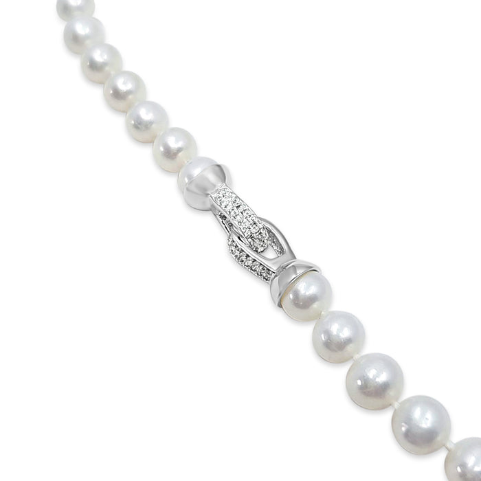 Freshwater Pearls Necklace with Silver Clasp