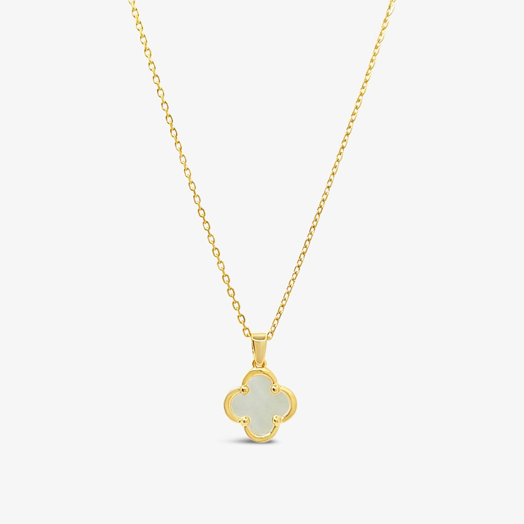 Clover Pendant-Mother of Pearl - Gold