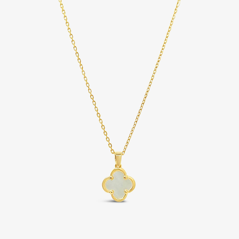 Clover Pendant-Mother of Pearl - Gold