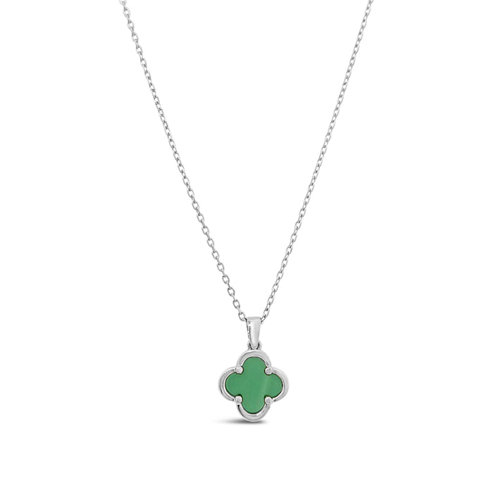 Clover Pendant-Green Onyx