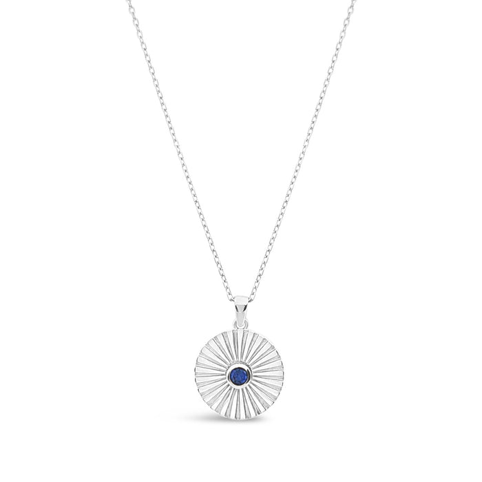 Medallion Pendant-Synthetic Sapphire