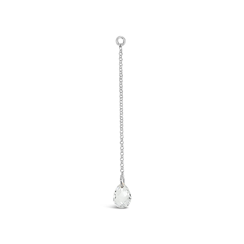 Boucle d’oreille Briolette CZ simple