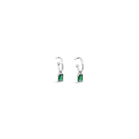 Emerald CZ 10mm Hoop Set