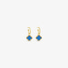 Clover Hoop Set 10mm - Turquoise -Gold