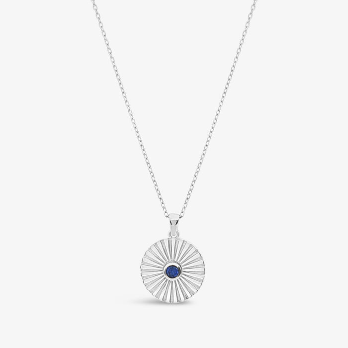 Medallion Pendant-Synthetic Sapphire