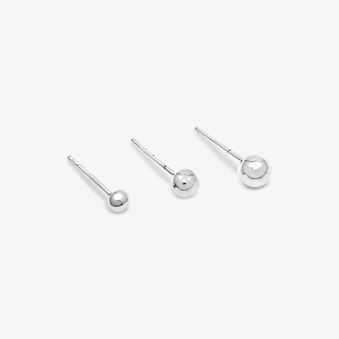 Ball Stud Earrings 3mm