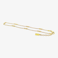 Diamond Cut Ball Bead Anklet