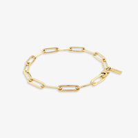 Flat Paperclip Chain Bracelet