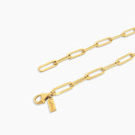 Flat Paperclip Chain Bracelet