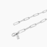 Bracelet chaîne trombone plat