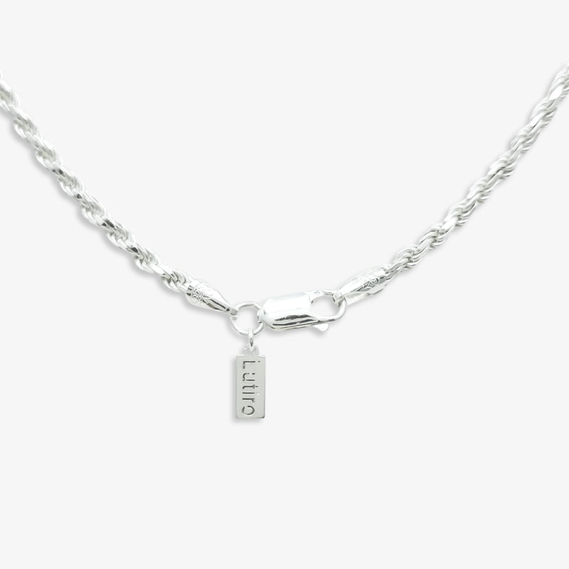 Diamond Cut Rope Chain Necklace