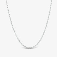 Diamond Cut Rope Chain Necklace