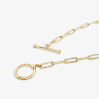 Collier chaîne trombone fermoire à bascule