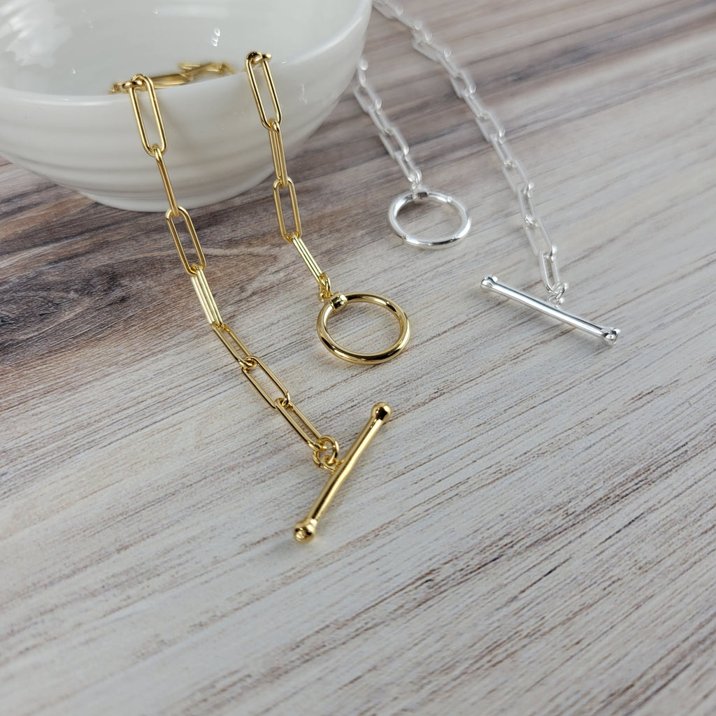 Paperclip Toggle Necklace