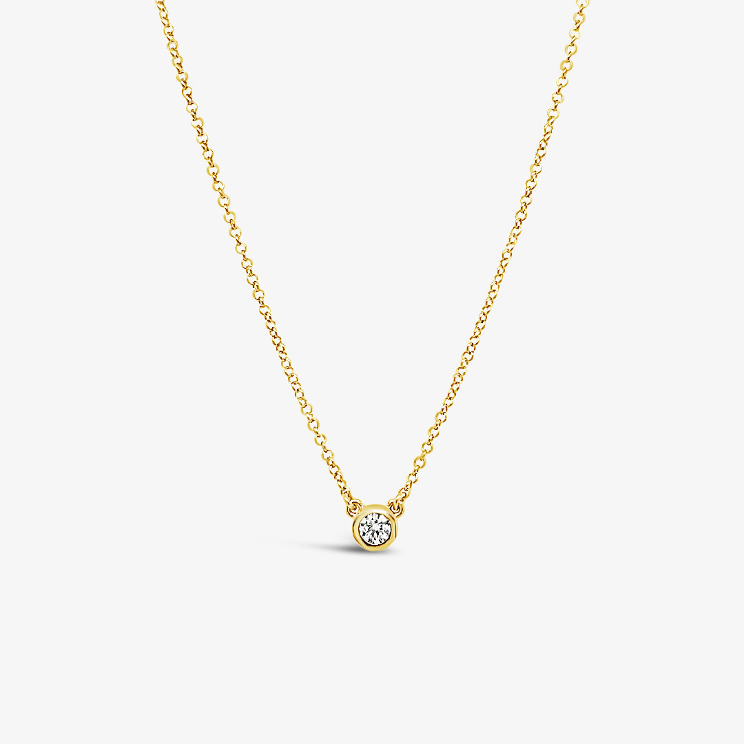 Bezel CZ Pendant