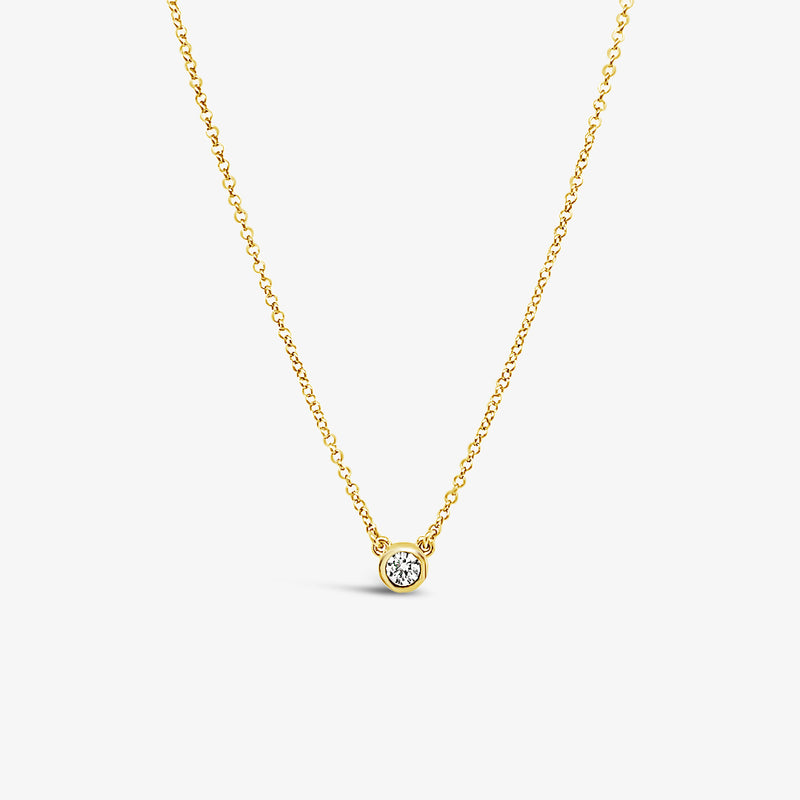 Bezel CZ Pendant